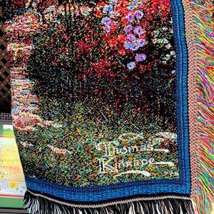 Vintage Thomas Kinkade Tapestry throw light